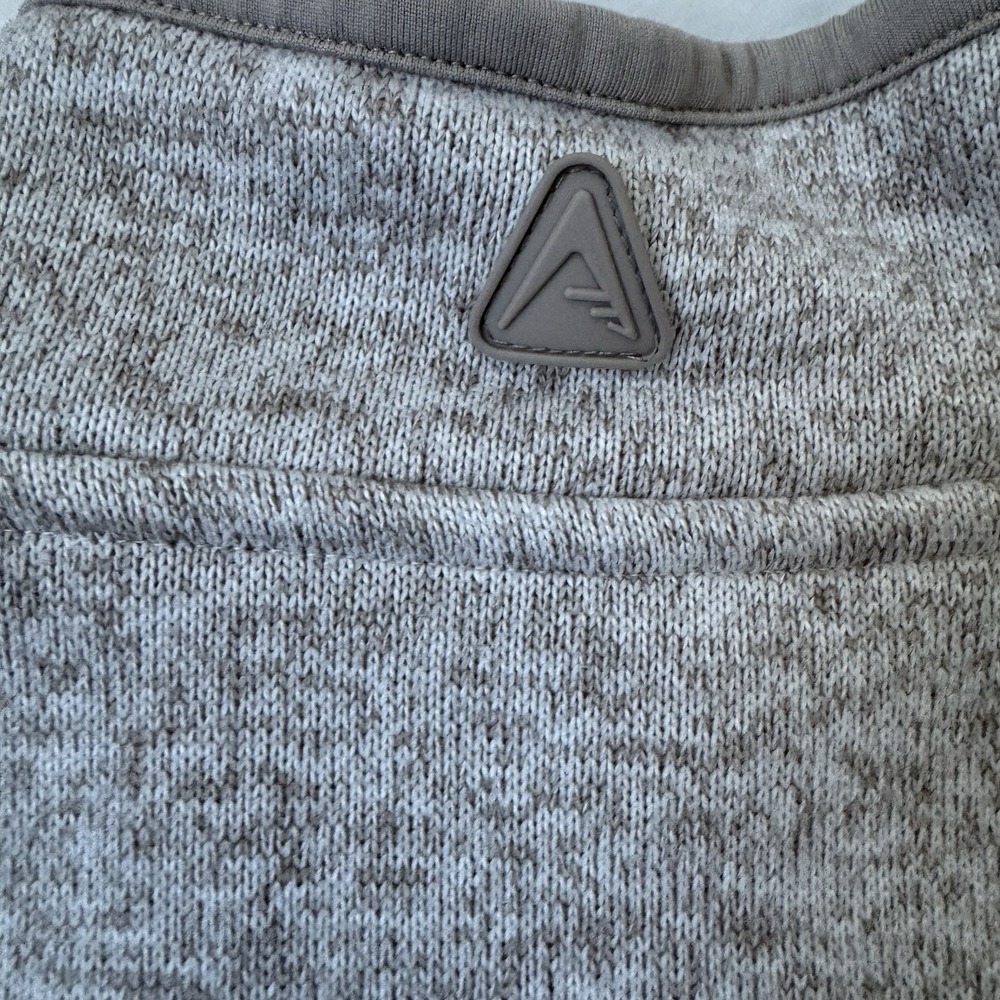 NY Jets Heather Gray 1/4‎ Zip Pullover Large - Picture 5 of 5